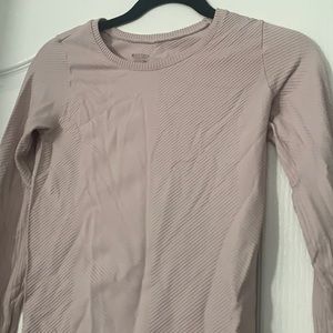 Pink long sleeve athleta top